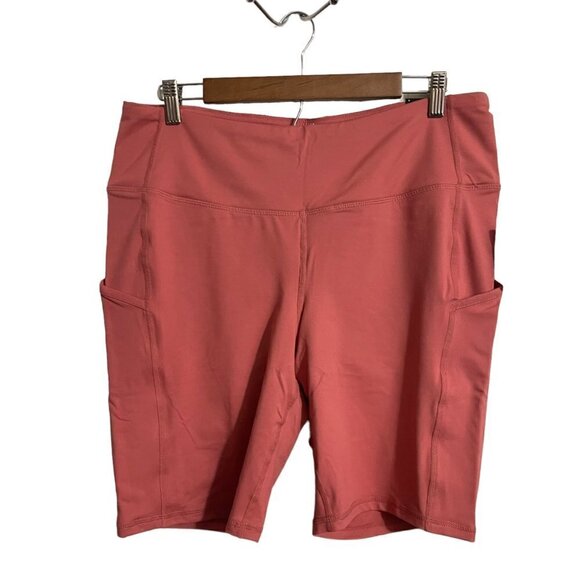 Torrid Womens NWT Pink Super Soft Performance Jersey 9Inch Active Bike Shorts 6X - Picture 2 of 8